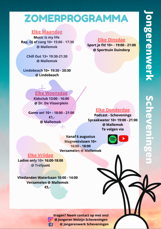 Zomerprogramma Jongerenwerk Scheveningen