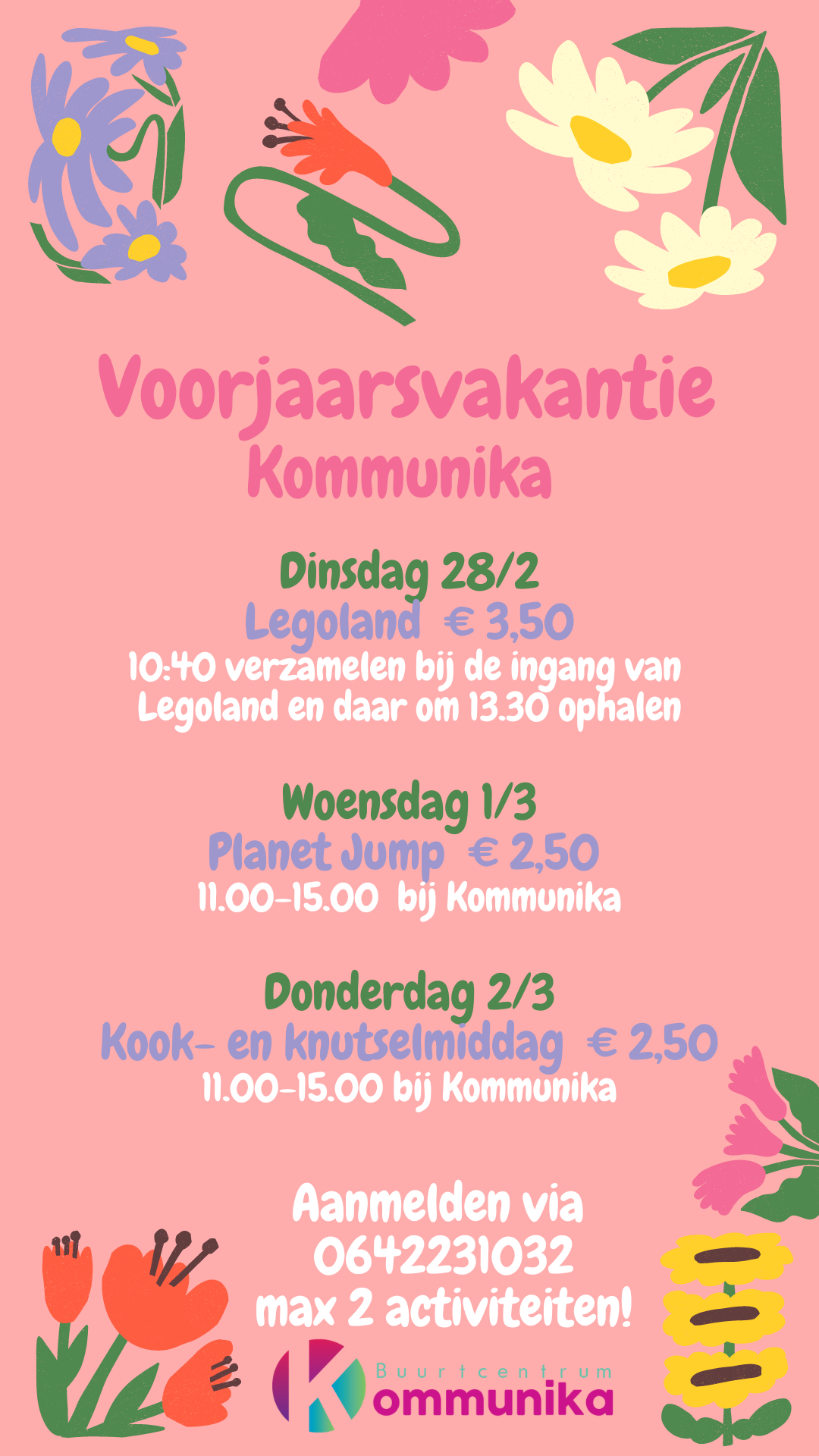 Voorjaarsvakantie Kinderwerk